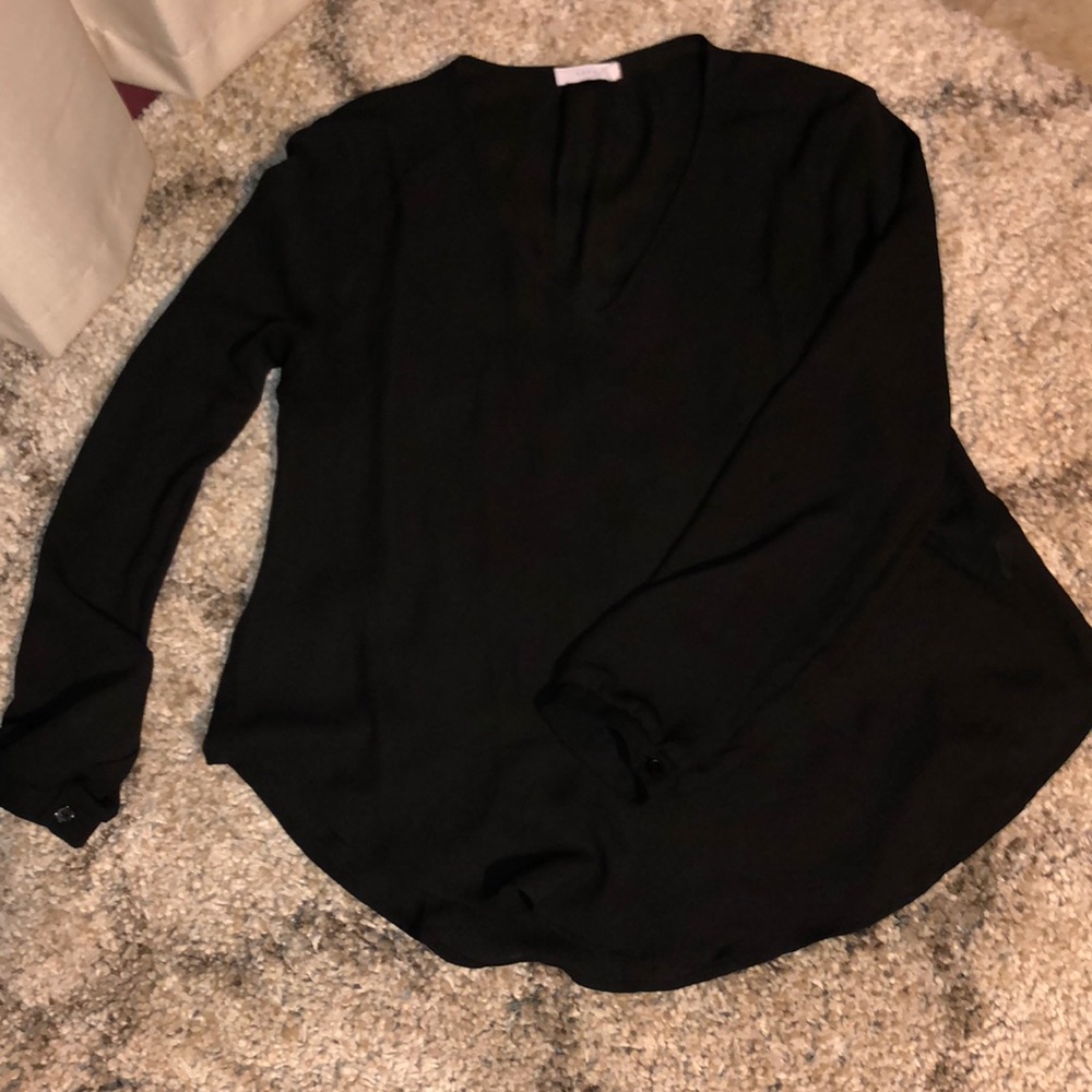 Lush Black Long sleeve Blouse M